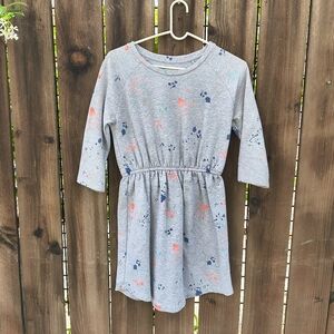 GYMBOREE | Girls Gray Dress with Pink and Blue Accents XL